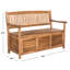 Outdoor Wooden Storage Bench-1443500924