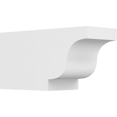 6"W x 8"H x 16"L Standard Newport Architectural Grade PVC Rafter Tail