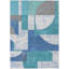 Tapis bleu sarcelle lavable à la machine intérieur / extérieur Cinead ACN1692-104621500