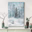 Snowy Winter Pine Tree Forest Nature Landscape Decor Framed Canvas Print Wall Art-107117955-107117954