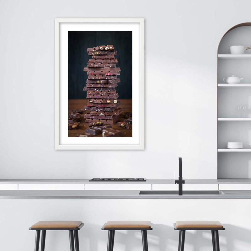 Chocolates - Single Picture Frame Print, 30cm H x 20cm W, White Framed Paper