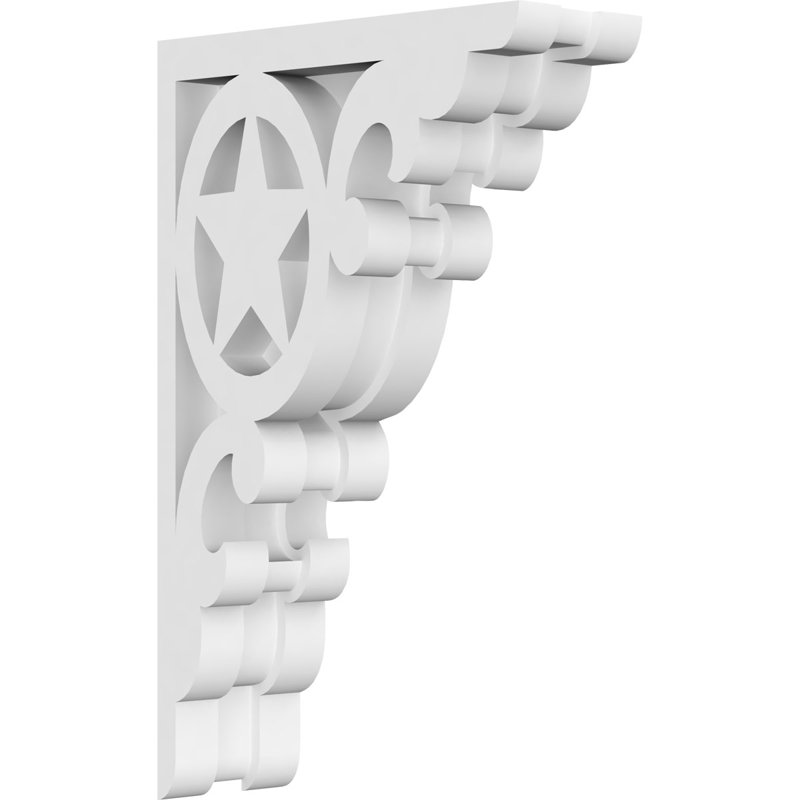 Corbeau en PVC de qualité architecturale Austin, H 8 po x l 5 po x P 1,875 po