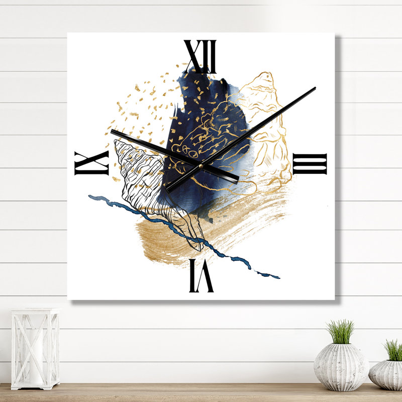 Horloge murale dorée, Moyen