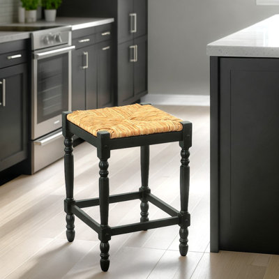 Chiem Counter Stool with Solid Wood Frame