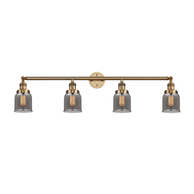 Reyhani 4 - Light Dimmable Vanity Light, Brushed Brass, White