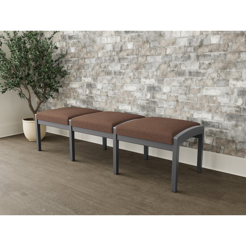 Banc en bois 3 places Lenox, Étain, Café Archetype