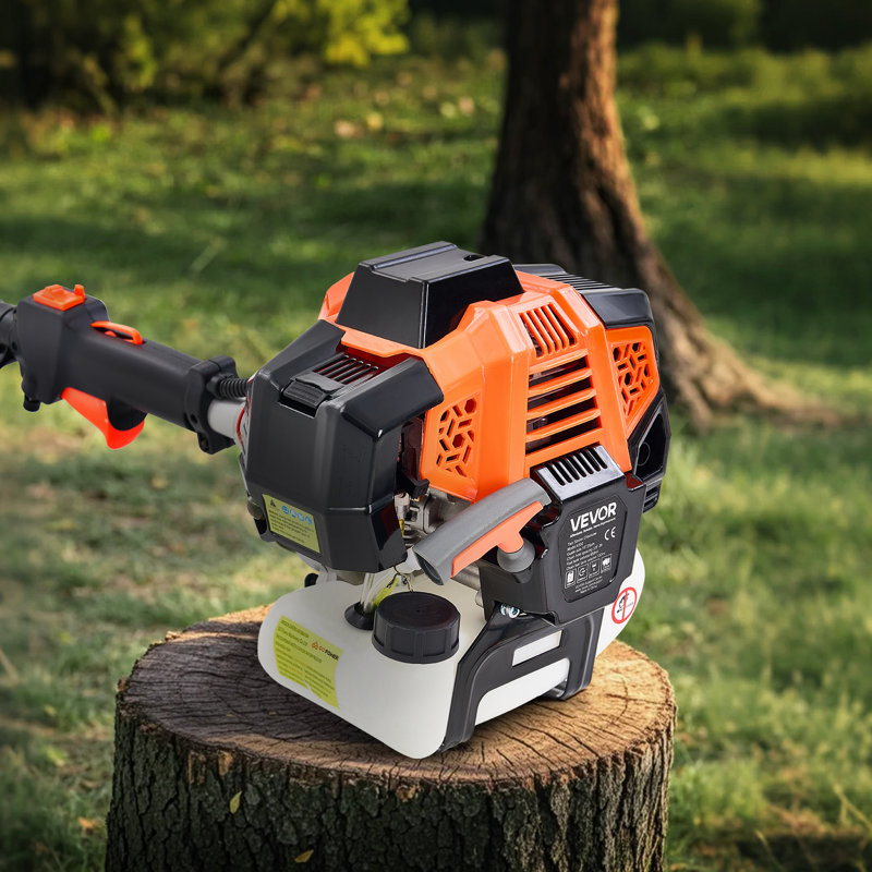 Gas Pole Saw, 43CC 2 Stroke Gas Powered Pole Saws with 10 in Cutting Bar, Cordless Tree Trimmer with 30 fl.oz Fuel Tank, 6.8 to 11.7 ft Extendable, Powerful Chainsaw for Tree Trimming Pruning