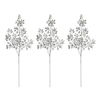 30" Artificial Glittered Leaves Holiday Spray