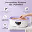 Appareil de paraffine de 4000 ml pour les mains et les pieds, avec 8 recharges de cire, chauffe rapidement en 20 minutes avec contrôle de la température, violet