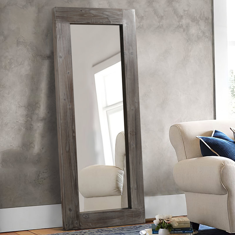  Miroir mural Mateus, Gris anthracite, 58 po x 24 po