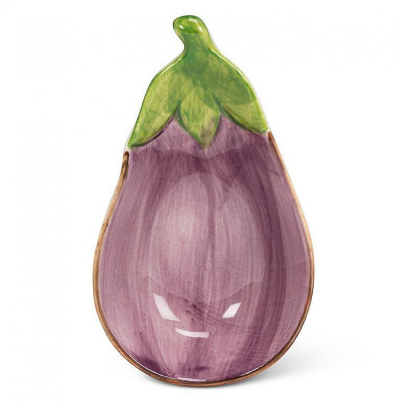 Plat en forme d'aubergine