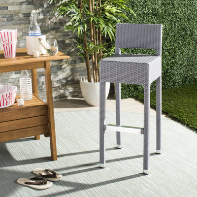 Ousley Polyethylene (PE) Wicker Outdoor Stool