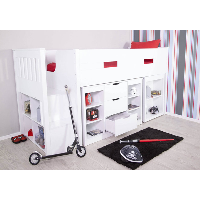 Single (3') Mid Sleepers with Storage Included with Desk Included