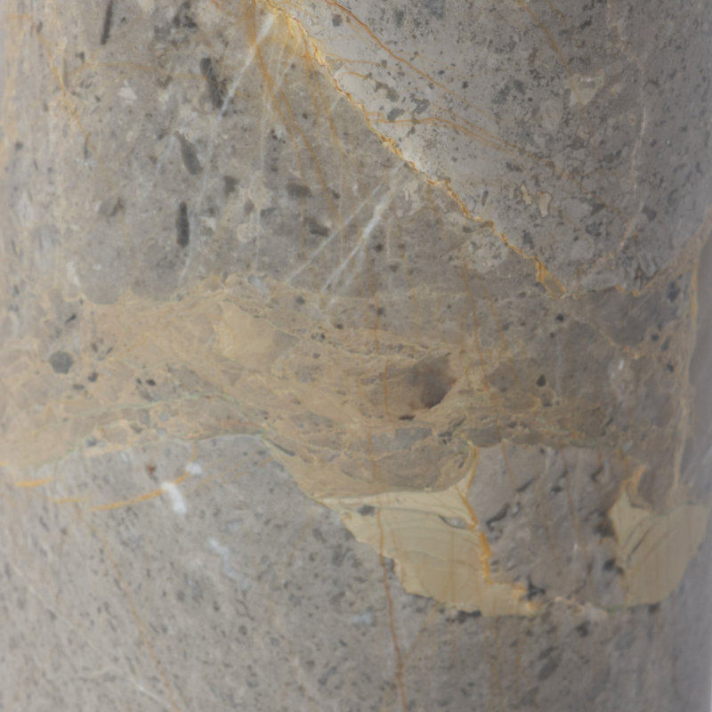 Raz End Table-Grey Layered Marble