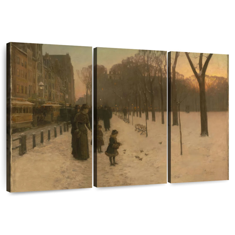 Syd, Boston, commun, au crépuscule, H 28 po x l 45 po