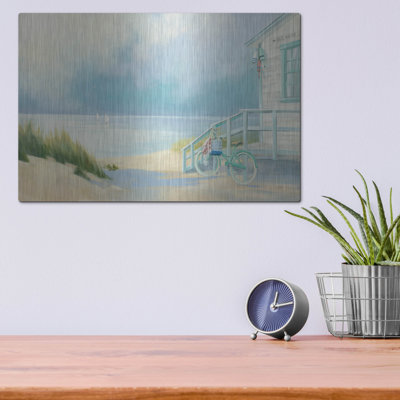 Highland Dunes «Morning Ride To The Beach» par Julia Purinton, art mural en métal