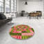 Tapis en laine vert / rose / vert clair-87062468