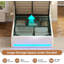 Upholstered Bed with Ottoman Under-bed Storage and Charging Station-1207654586-1207654590