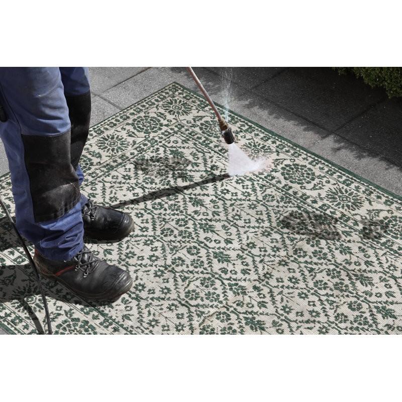 Curacao Flatweave Green Rug, Rectangular 160 x 230cm