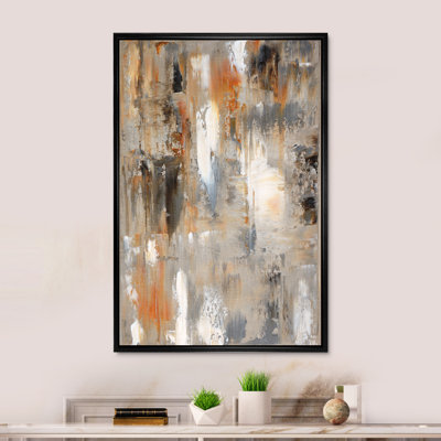«Brown rencontre le gris», reproduction d'art sur toile flottante