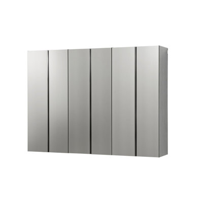 96 po X P 72 po H 20 po D Ensemble d'armoires de garage gris métallique D (3 pièces)