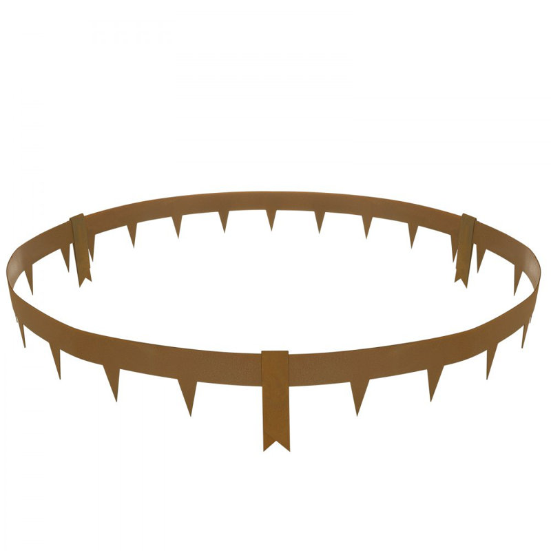 Bordure de paysage en acier, paquet de 10 bordures de jardin en acier, bandes de L 39,6 po x H 2 po