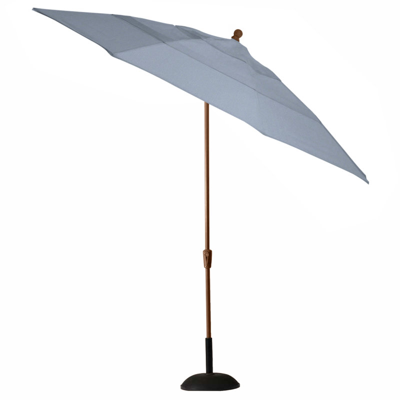Parasol 11 'Cantilerver, Cabana à rayures minuit, Chêne