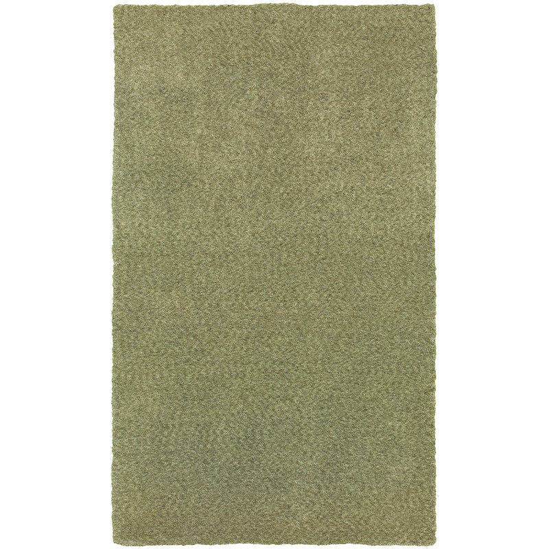 Tapis vert touffeté à la main Toronto, Rectangle 5 pi x 7 pi
