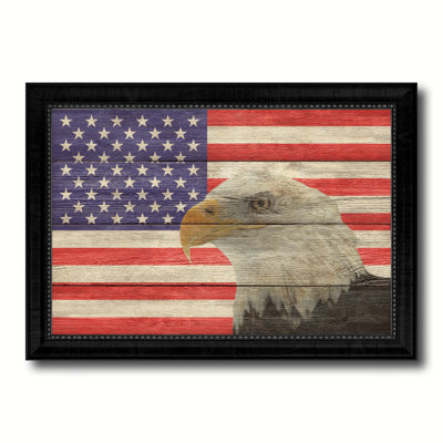 Reproduction d’art sur toile encadrée american eagle