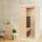 Single Person Indoor Bluetooth Compatible FAR Infrared Sauna with Remote Control in Hemlock-81603200