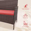 Ensemble de mobilier d'extérieur 4 pièces, ensemble de table et chaises en rotin avec coussin moelleux et table basse-521971071