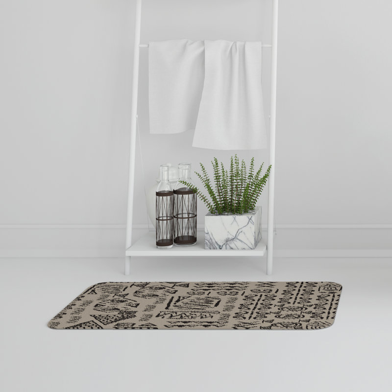 Aivry Memory Foam Non-Slip Bath Rug, Ancient Scripts