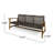 Wood Backyard - Seat And 3 Seater Comfort Outdoor With Natural Style For Patio-121046596