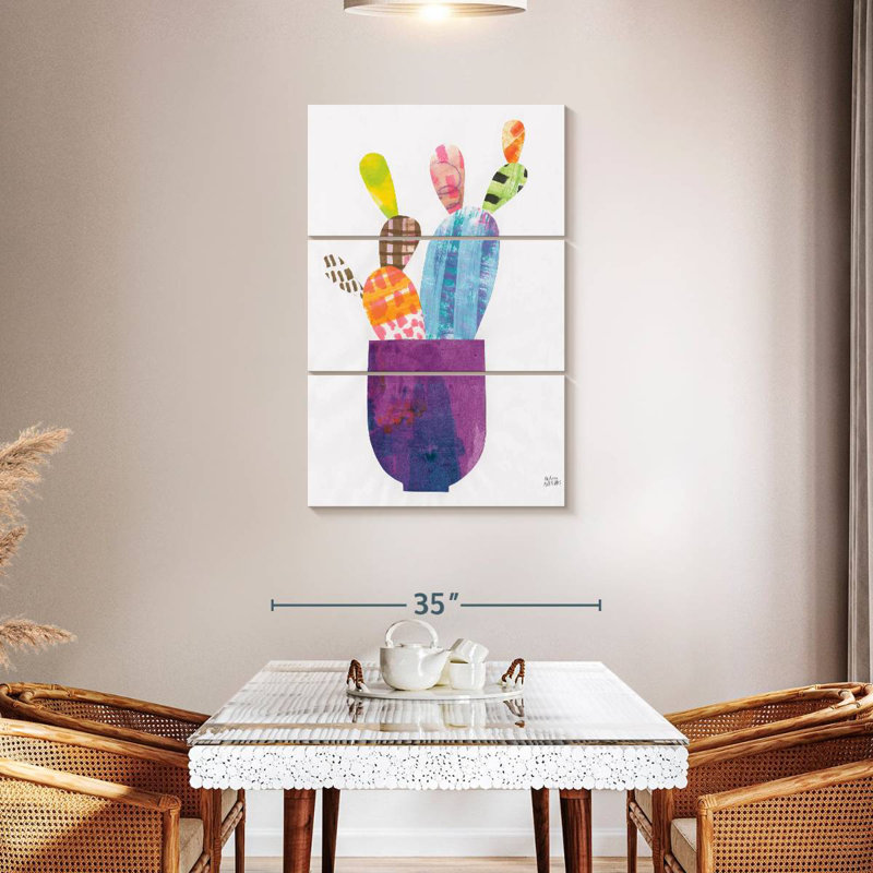 Harnek Collage Cactus II, H 45 po x l 28 po