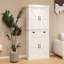 Armoire de cuisine 71 po en blanc. 4 portes dont 2 avec 1 tiroir. 2 tablettes réglables. Peut contenir des aliments en conserve, des boissons. Peint. Stable et sécuritaire. Assemblage facile. Convient à différentes pièces du tiroir.