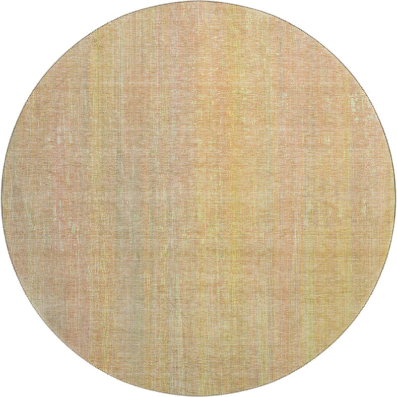 Cerrito Area Rug with Non-Slip Backing, Round 8'