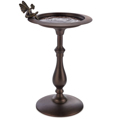 Bain d'oiseaux sur piédestal en aluminium Selders