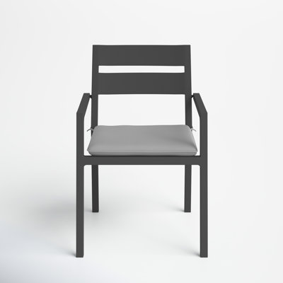 Vivant Aluminum Outdoor Dining Armchair with Cushion