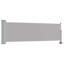 Auvent latéral rétractable pour patio vidaXL 31,5 po x 118,1 po gris-132723672-132723674