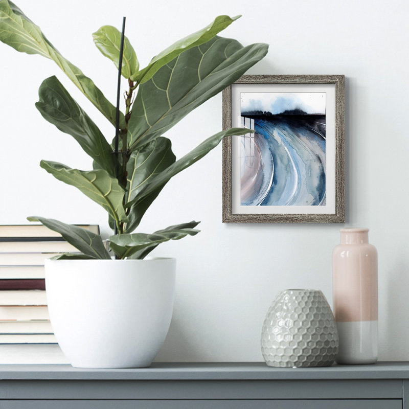 Geode Valley II -Framed Print, Distressed, 25.5" H x 17.5" W