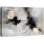 Abstrait, encre beige noire, art moderne, impression sur estampe numérique sur toile encadrée-126097106-126097109