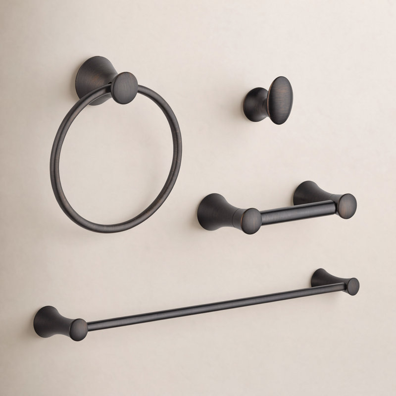 Lahara 4 Piece Bathroom Hardware Set, Venetian Bronze