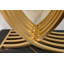 Console d'appoint, pieds d'entrée en métal entrelacés de luxe, mobilier d'entrée haut de gamme