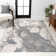 Clodovea Abstract Marbled Modern Gray/Cream Rug