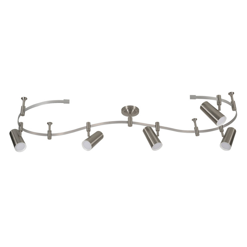 Ellipse 5-Light LED Flex Track, Brushed Nickel