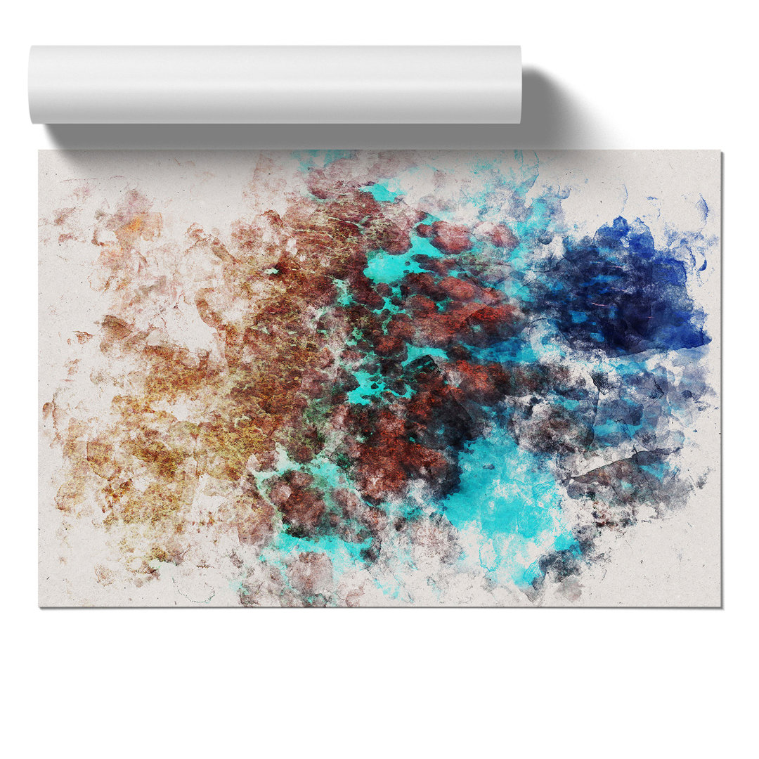 The Great Barrier Reef Coral Watercolour - Frameless Print