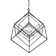 Goulart 6 - Light Steel Dimmable Geometric Chandelier