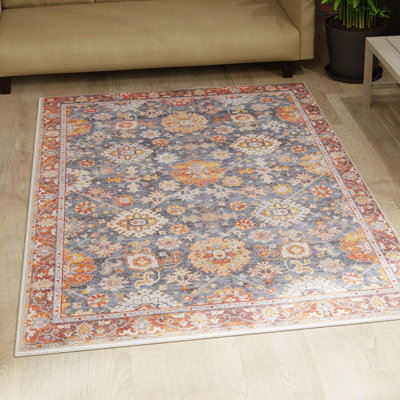 Mackenson Performance Chenille Floral Indoor Rug