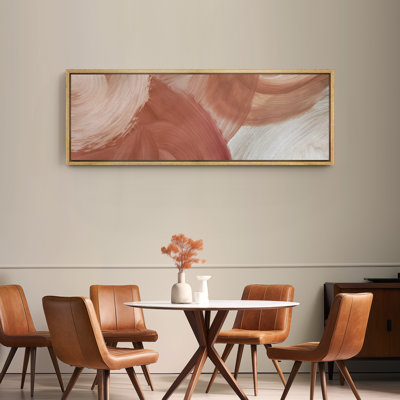 Abstract Swirls Terra Cotta Modern Art