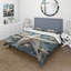 Ensemble de housse de couette blanc et bleu-101242668